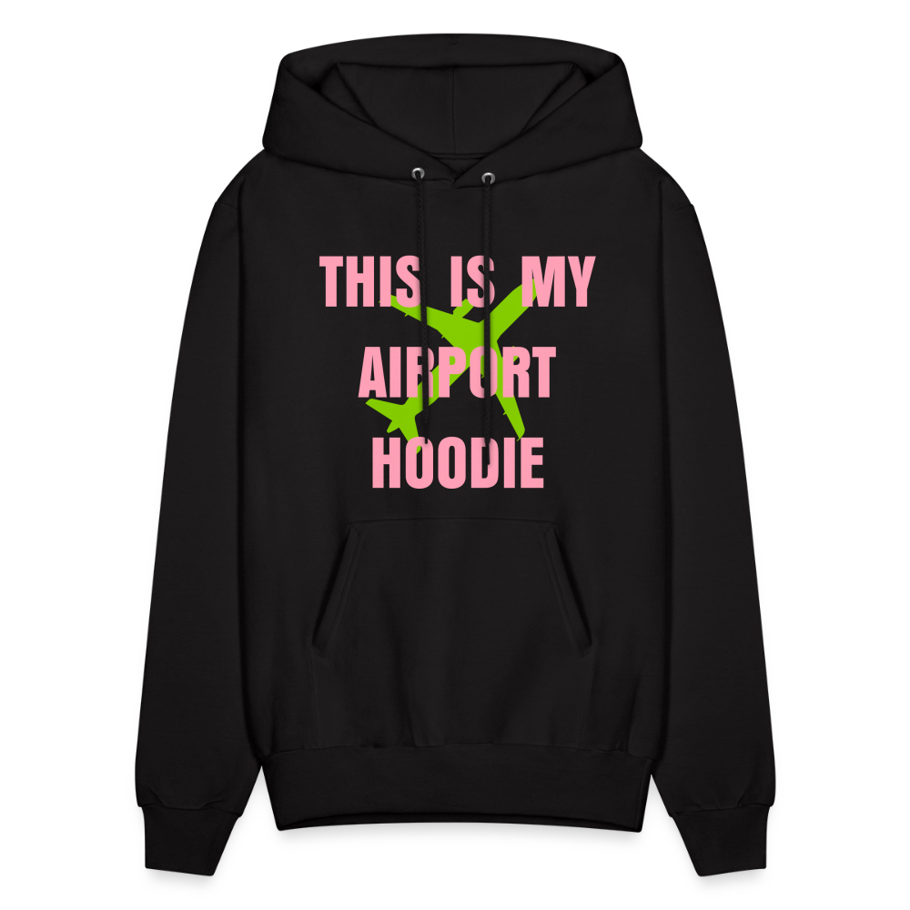 AKA Black Airport Hoodie printed in Vinyl - black