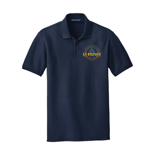 LA TOLTECA EMBROIDERED PRIEMUM MEN'S Core Classic Pique Polo