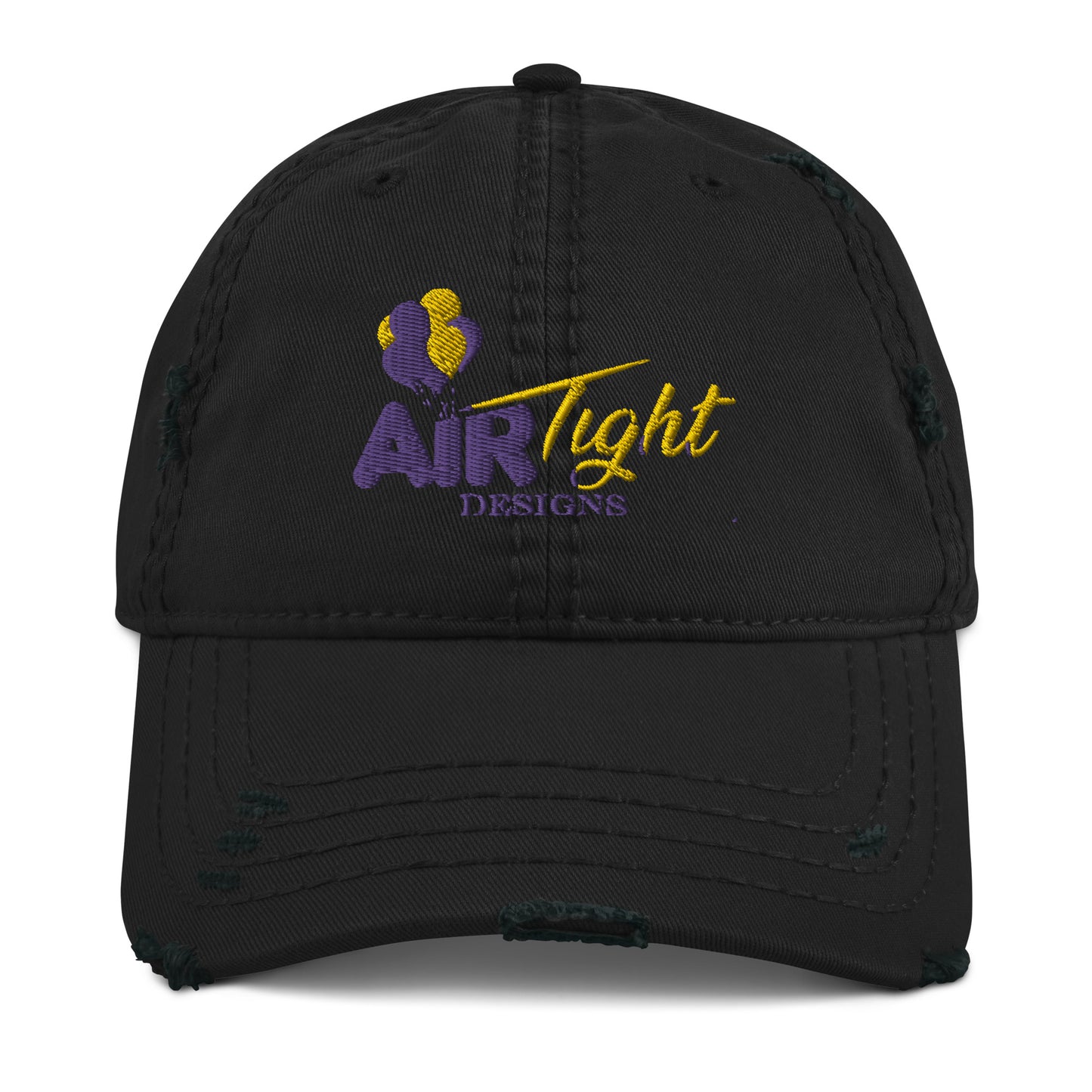 Air Tight Designs Embroidered  Distressed Dad Hat