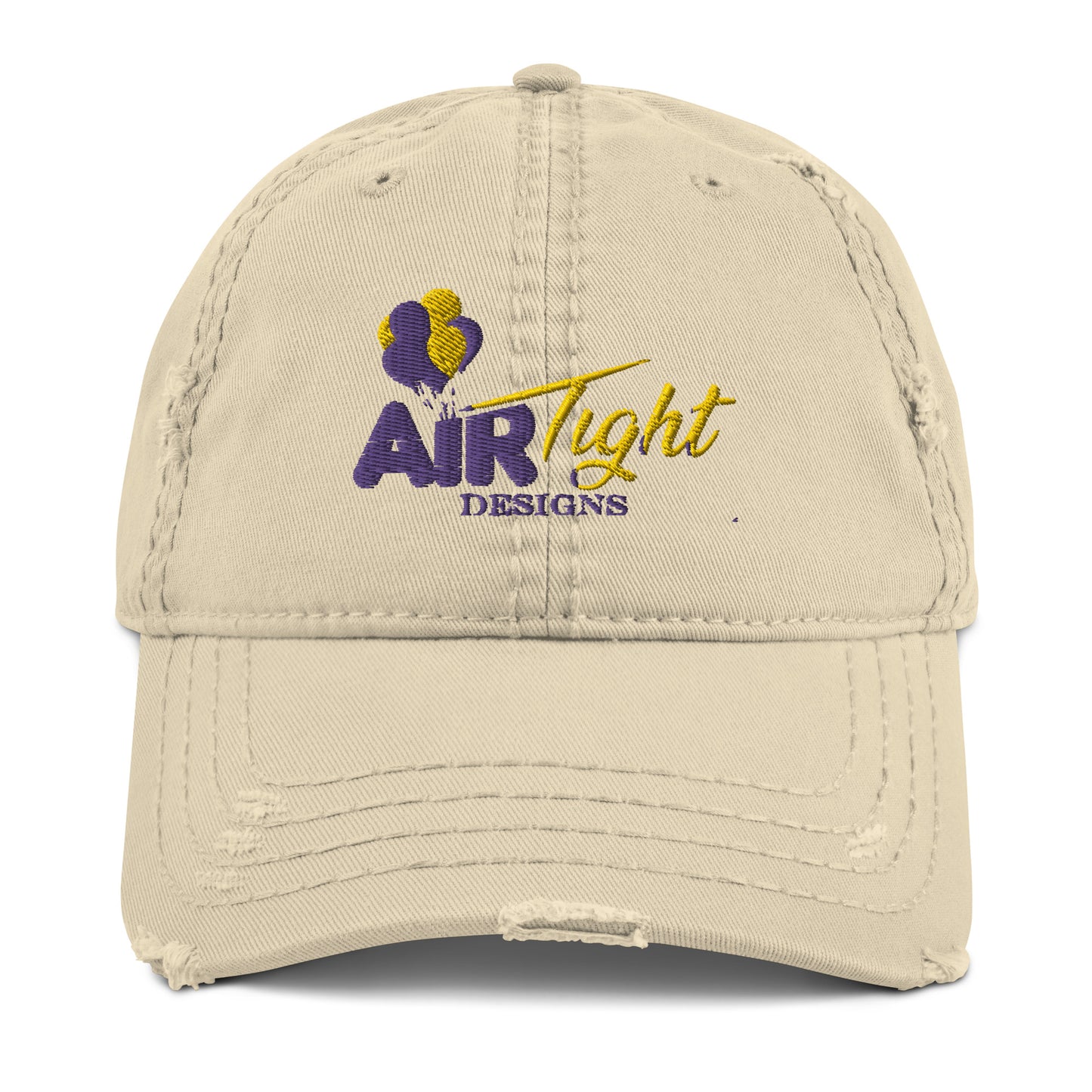 Air Tight Designs Embroidered  Distressed Dad Hat