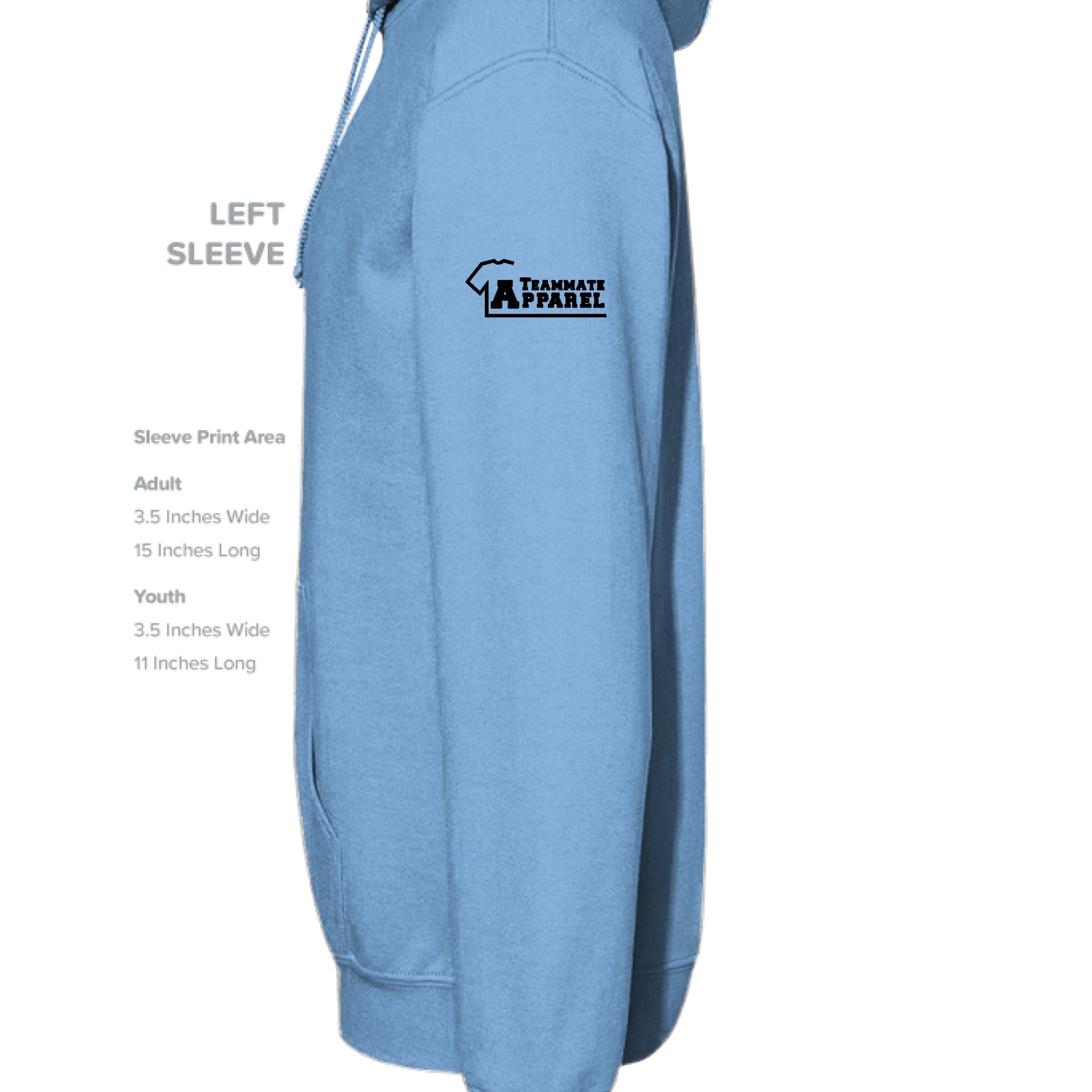 CAROLINA BLUE - SLEEVE_LEFT
