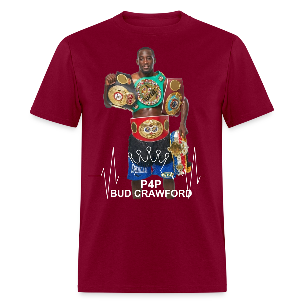 P4P Bud Crawford Classic T-Shirt - burgundy