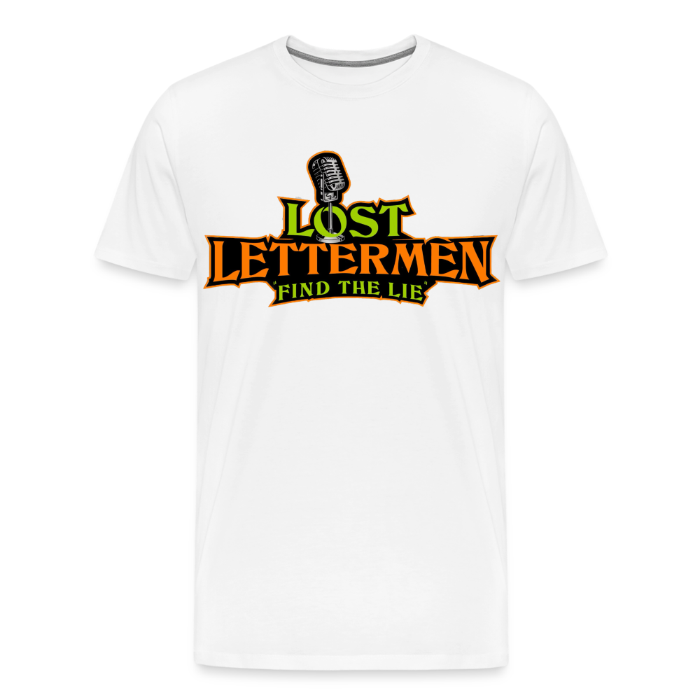 Lost Letterman DTF Men's Premium T-Shirt - white