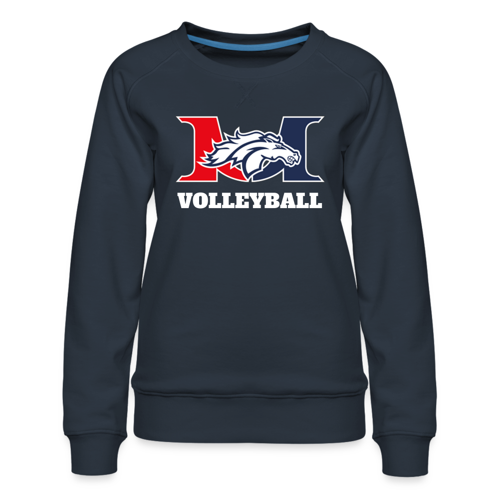 Marlboro Volleyball Women’s Premium Sweatshirt DTF - navy