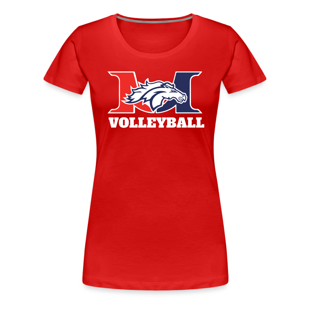 Marlboro Volleyball Women’s Premium Organic T-Shirt DTF - red