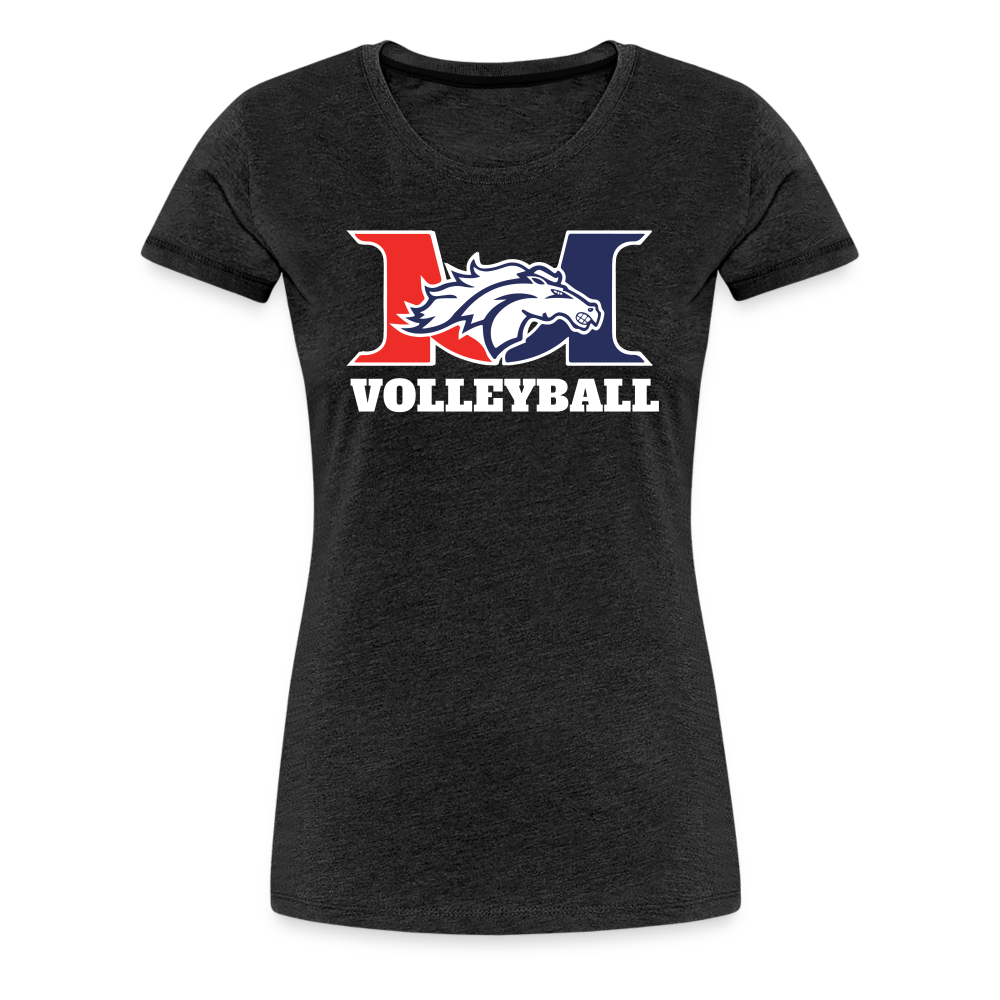 Marlboro Volleyball Women’s Premium Organic T-Shirt DTF - charcoal grey