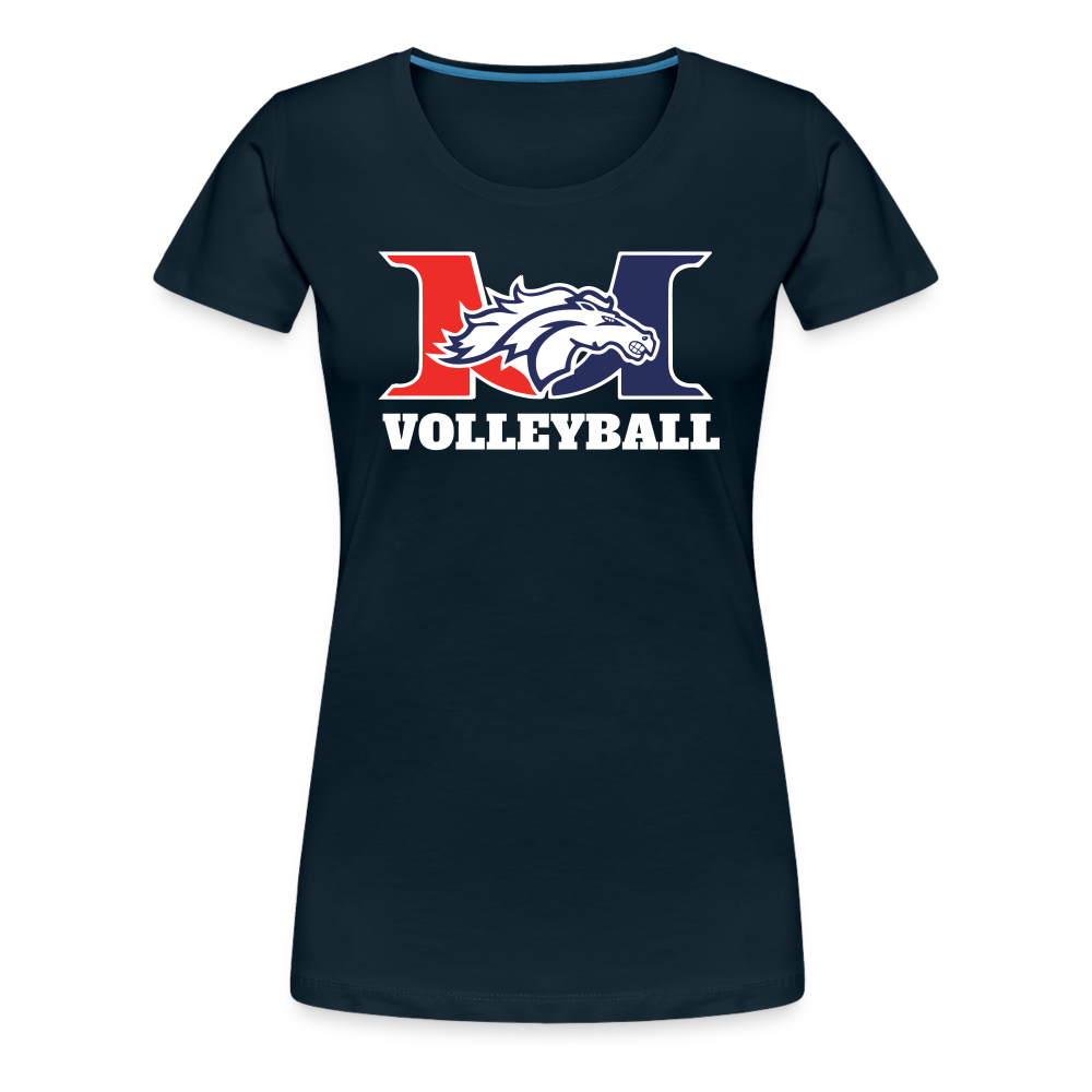Marlboro Volleyball Women’s Premium Organic T-Shirt DTF - deep navy