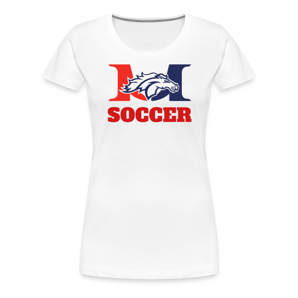 Marlboro Soccer Women's Adult Premium T-Shirt DTF - white