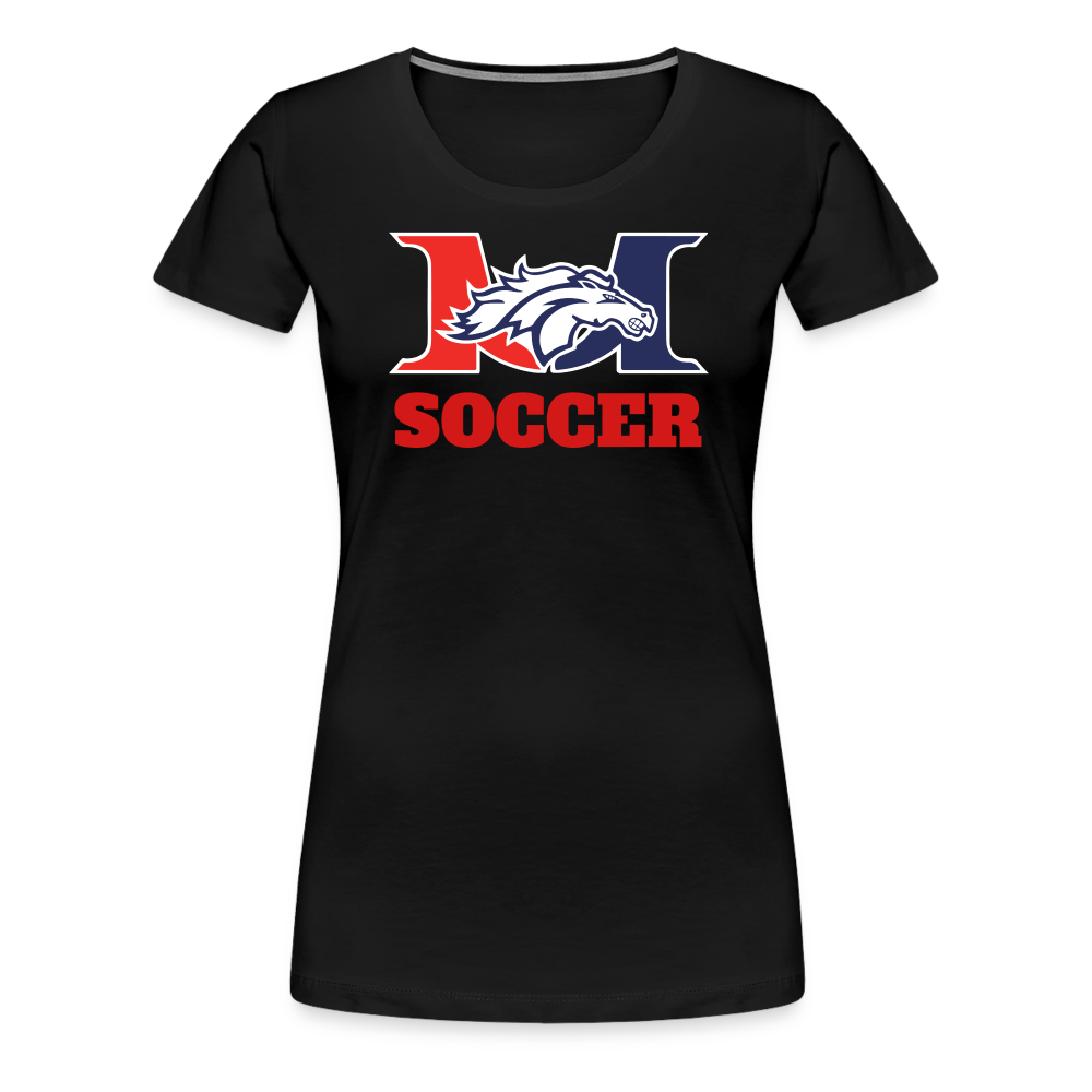 Marlboro Soccer Women's Adult Premium T-Shirt DTF - black