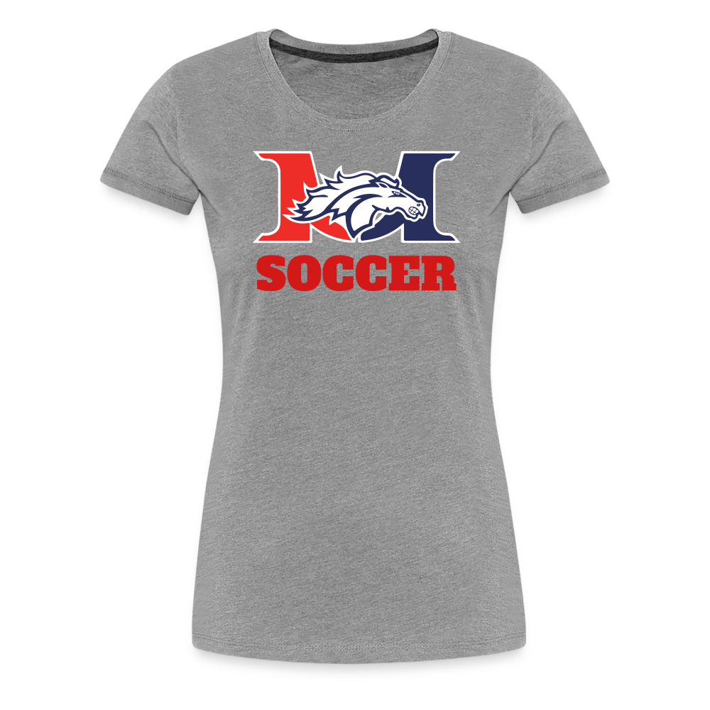 Marlboro Soccer Women's Adult Premium T-Shirt DTF - heather gray