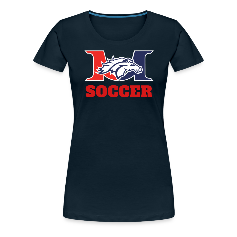 Marlboro Soccer Women's Adult Premium T-Shirt DTF - deep navy