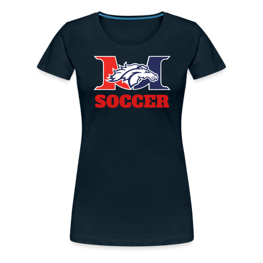 Marlboro Soccer Women's Adult Premium T-Shirt DTF - deep navy