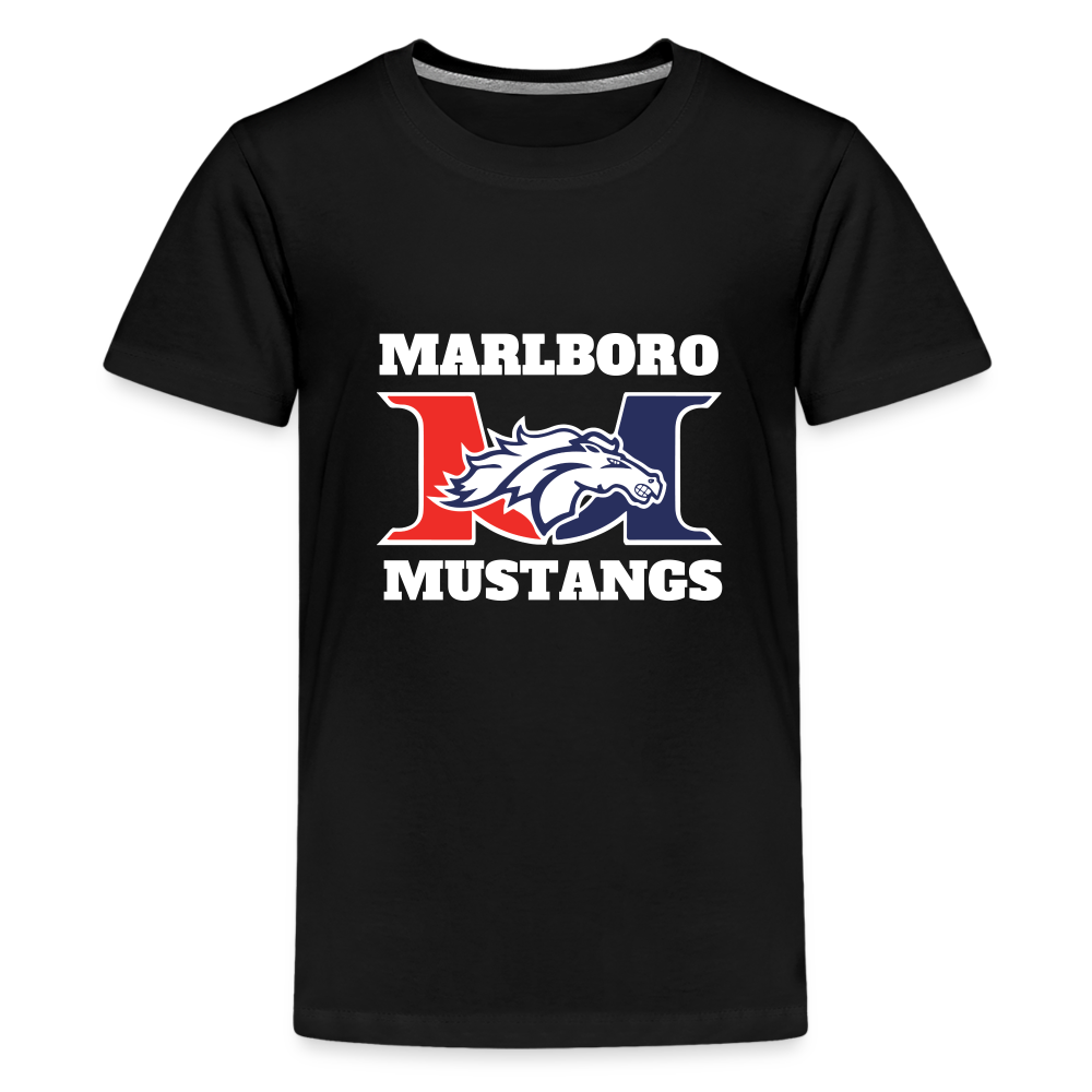 Marlboro Mustangs Youth Premium Organic T-Shirt DTF - black