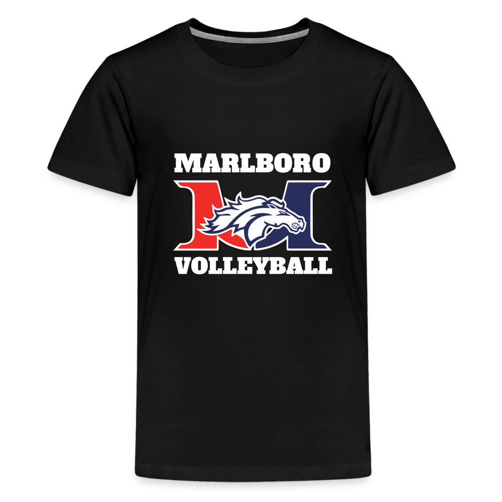 Marlboro Volleyball Youth Premium Organic T-Shirt DTF - black