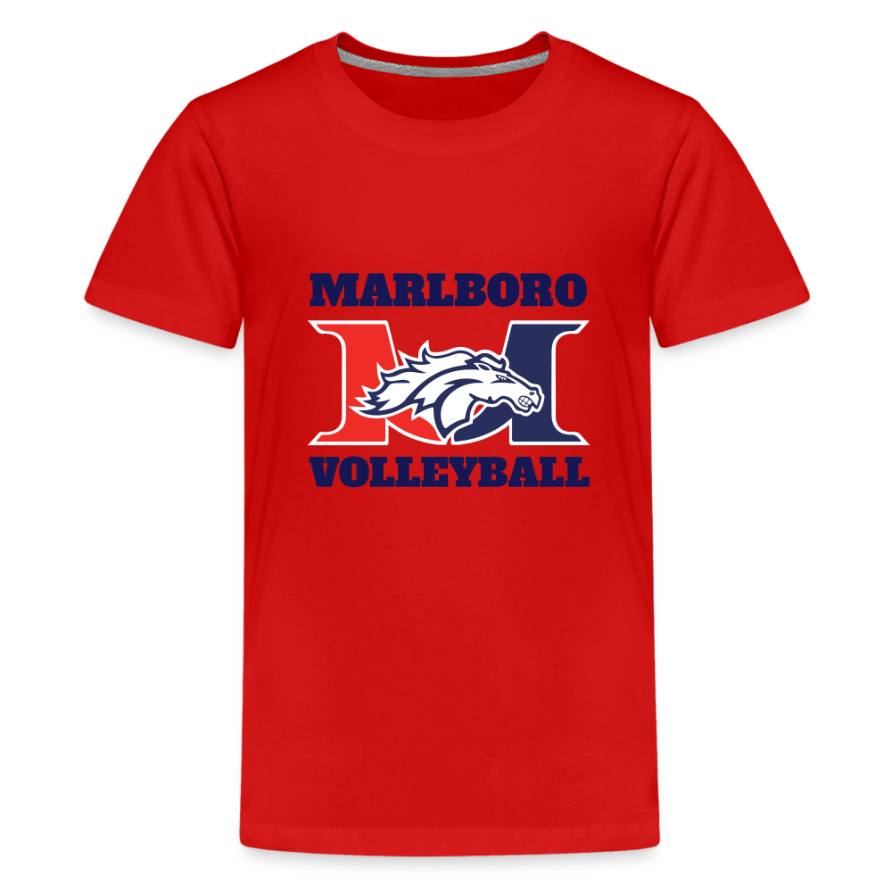 Marlboro Volleyball Youth Premium Organic T-Shirt DTF - red