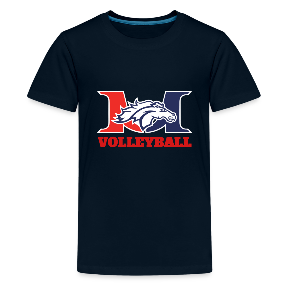 Marlboro Volleyball Youth Premium Organic T-Shirt DTF - deep navy