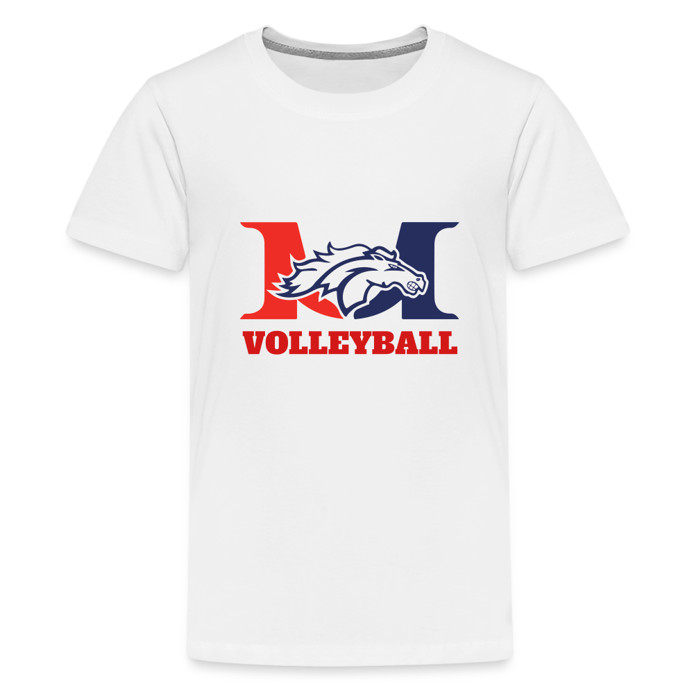 Marlboro Volleyball Kids Premium Organic T-Shirt DTF - white