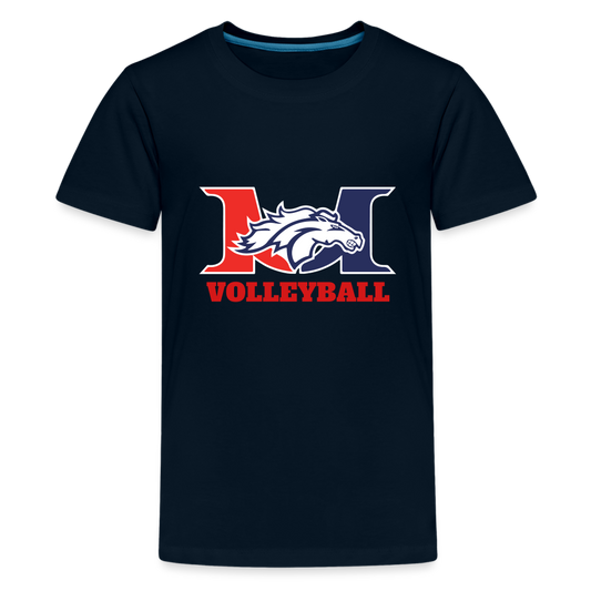 Marlboro Volleyball Kids Premium Organic T-Shirt DTF - deep navy