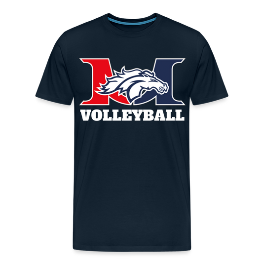 Marlboro Volleyball Men’s Premium Organic T-Shirt DTF - deep navy