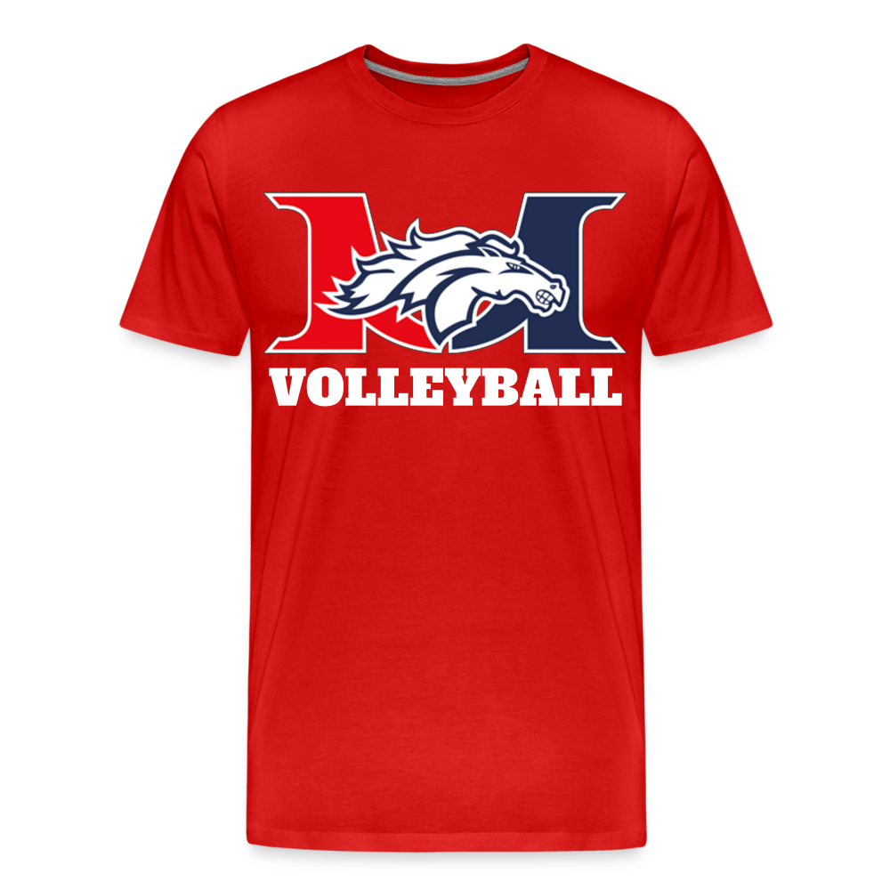 Marlboro Volleyball Men’s Premium Organic T-Shirt DTF - red