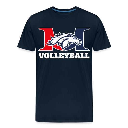 Marlboro Volleyball Men’s Premium Organic T-Shirt DTF - deep navy