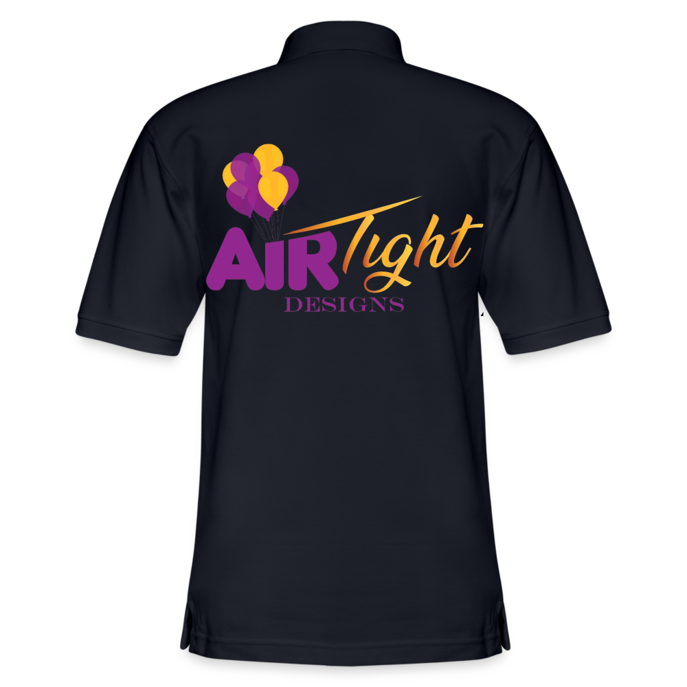 Air Tight Men's Pique Polo Shirt DTF - midnight navy