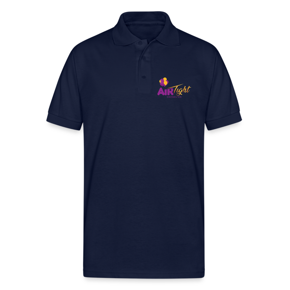 Air Tight unisex Pique Polo Shirt DTF - navy