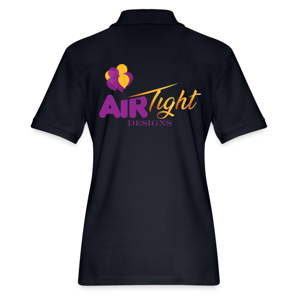 Air Tight Woman's Pique Polo Shirt DTF - midnight navy