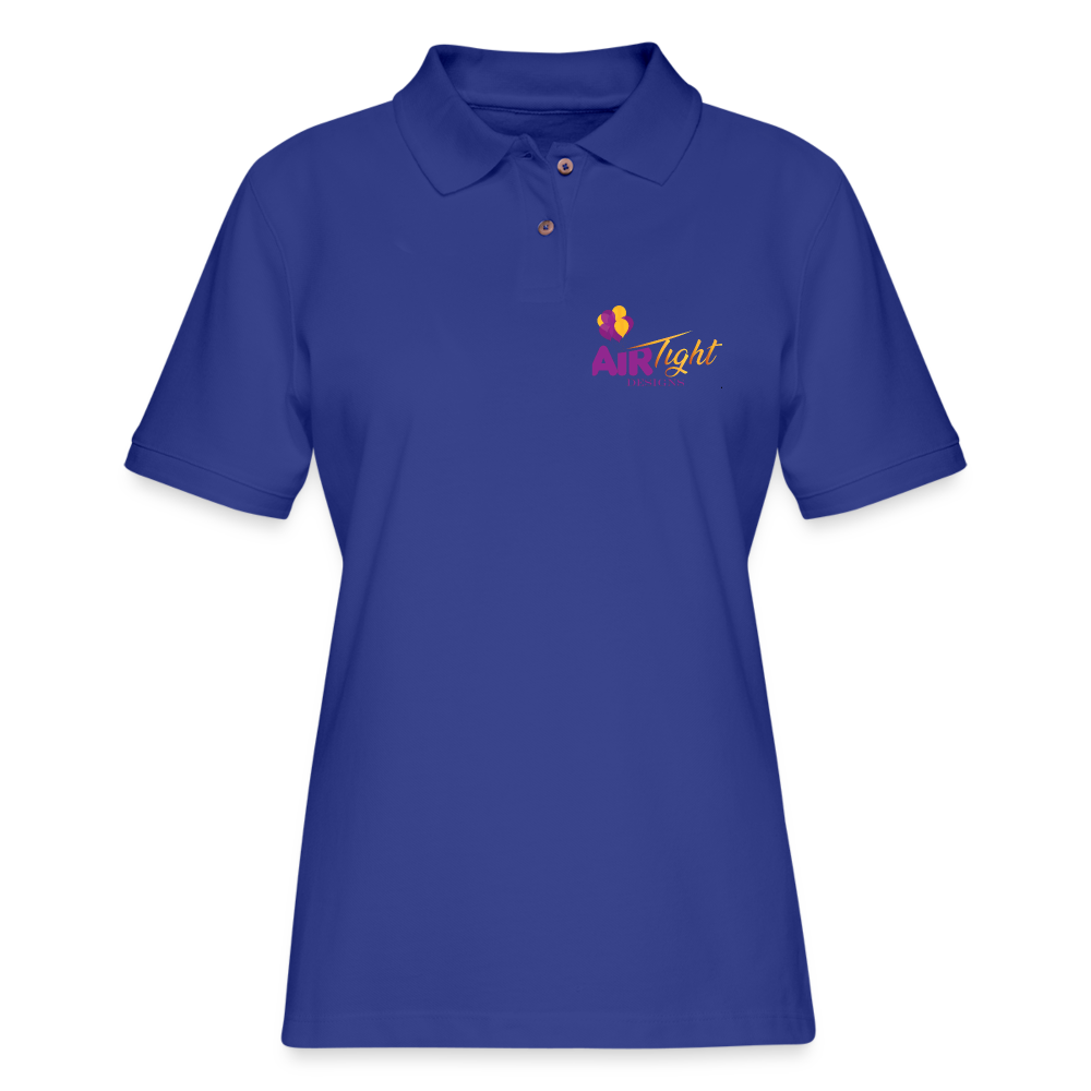 Air Tight Woman's Pique Polo Shirt DTF - royal blue