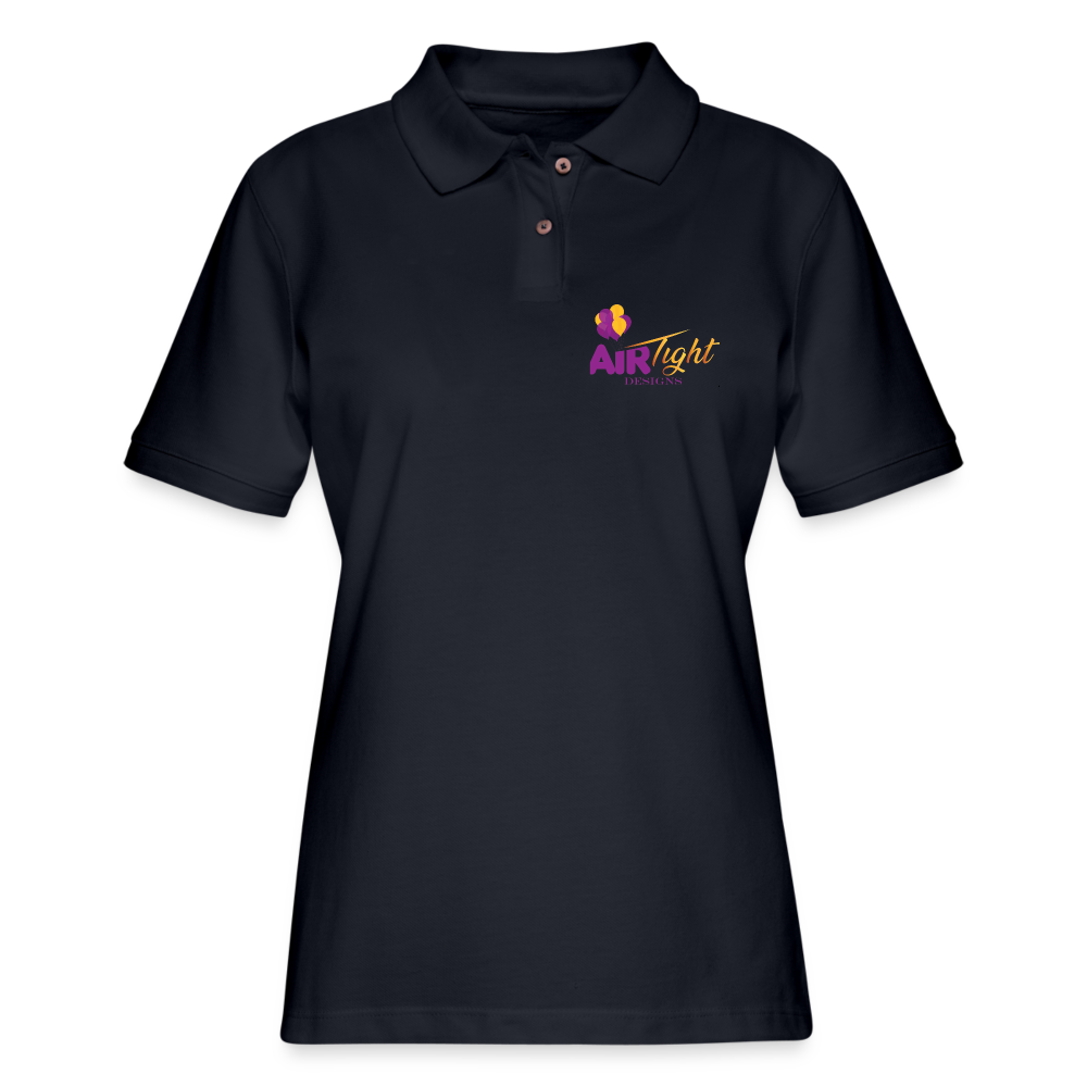 Air Tight woman's Pique Polo Shirt DTF - midnight navy
