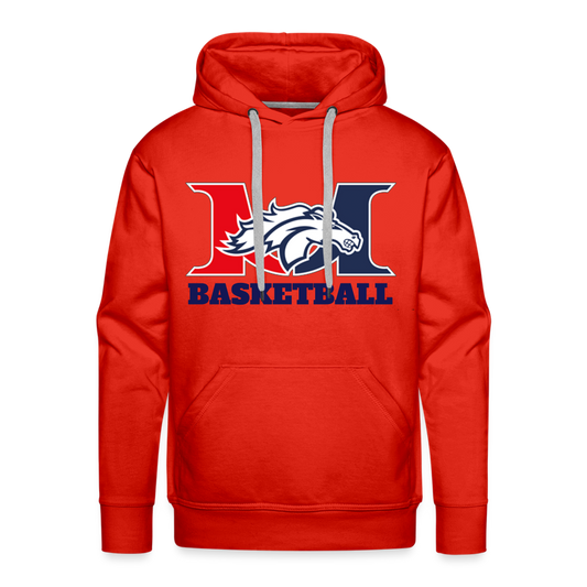 Marlboro Basketball Mens Preimun Hoodie DTF - red