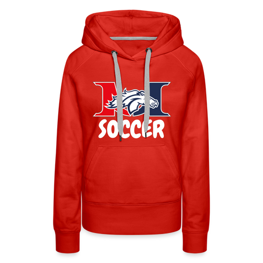 Marlboro Soccer Women's Premium Hoodie DTF 3 - red