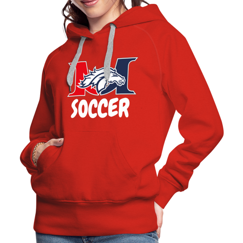 Marlboro Soccer Women's Premium Hoodie DTF 3 - red