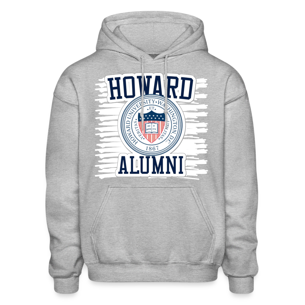 Howard Univ. Heavyweight Hoodie DTF - heather gray