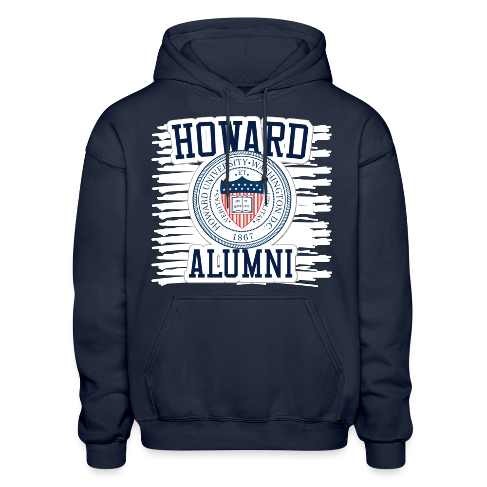 Howard Univ. Heavyweight Hoodie DTF - navy