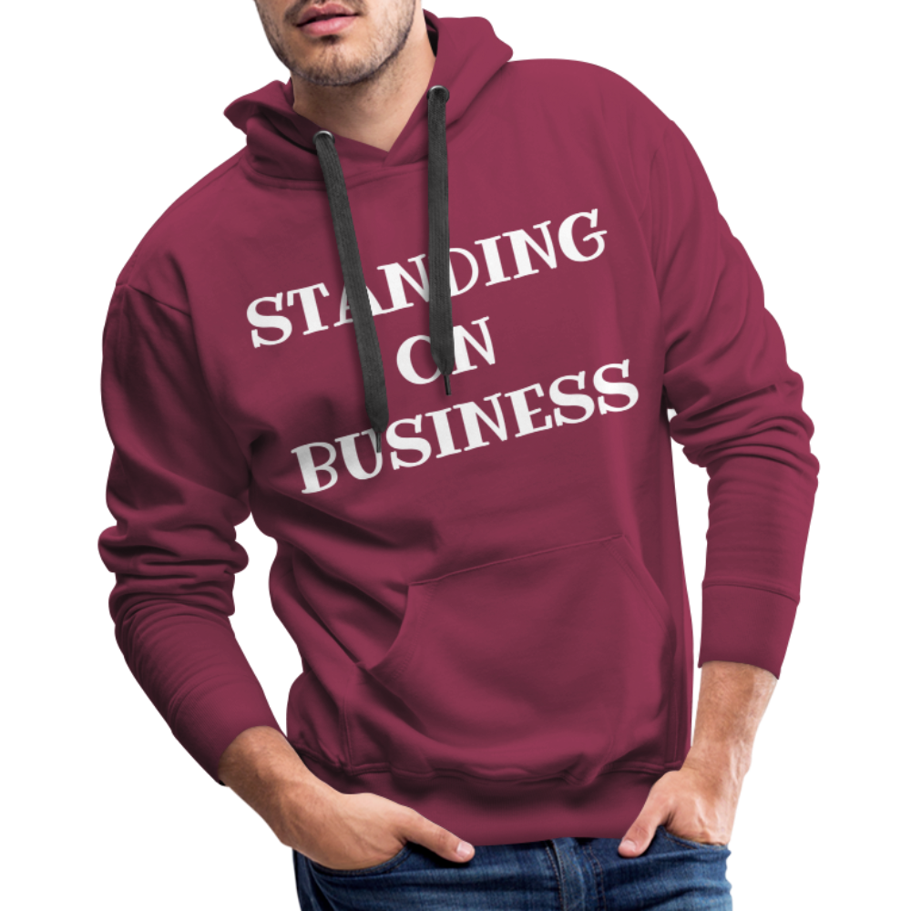 STANDING ON BUSINESS Men's Premium Hoodie 4 DTF - burgundy