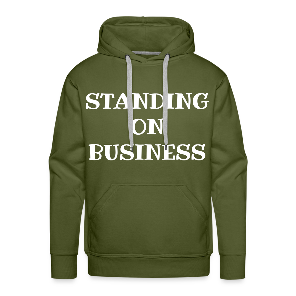 STANDING ON BUSINESS Men's Premium Hoodie 4 DTF - olive green