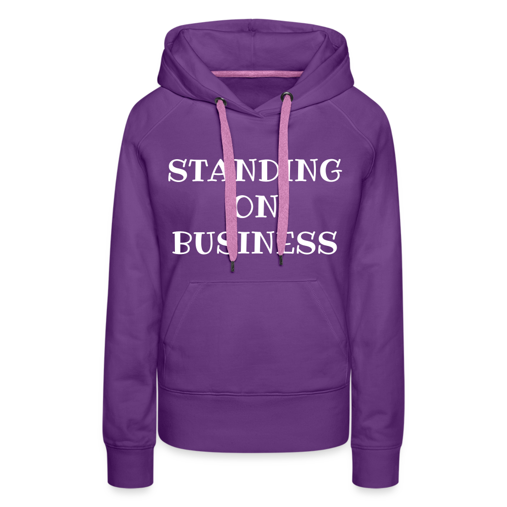 STANDING ON BUSINESS Women's Premium Hoodie 4 DTF - purple 