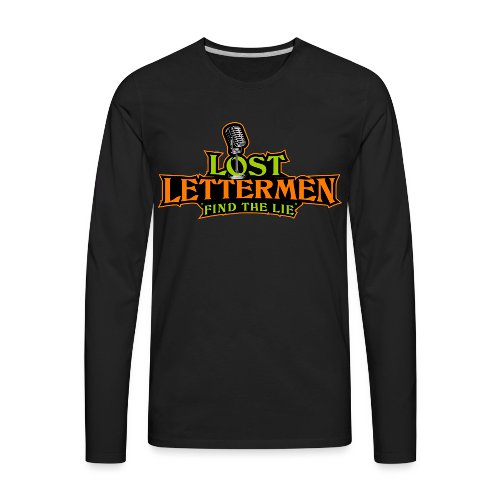 Lost Letterman Men's Premium Long Sleeve T Shirt DTF - black