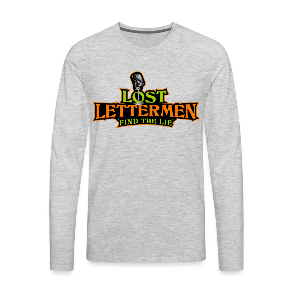 Lost Letterman Men's Premium Long Sleeve T Shirt DTF - heather gray