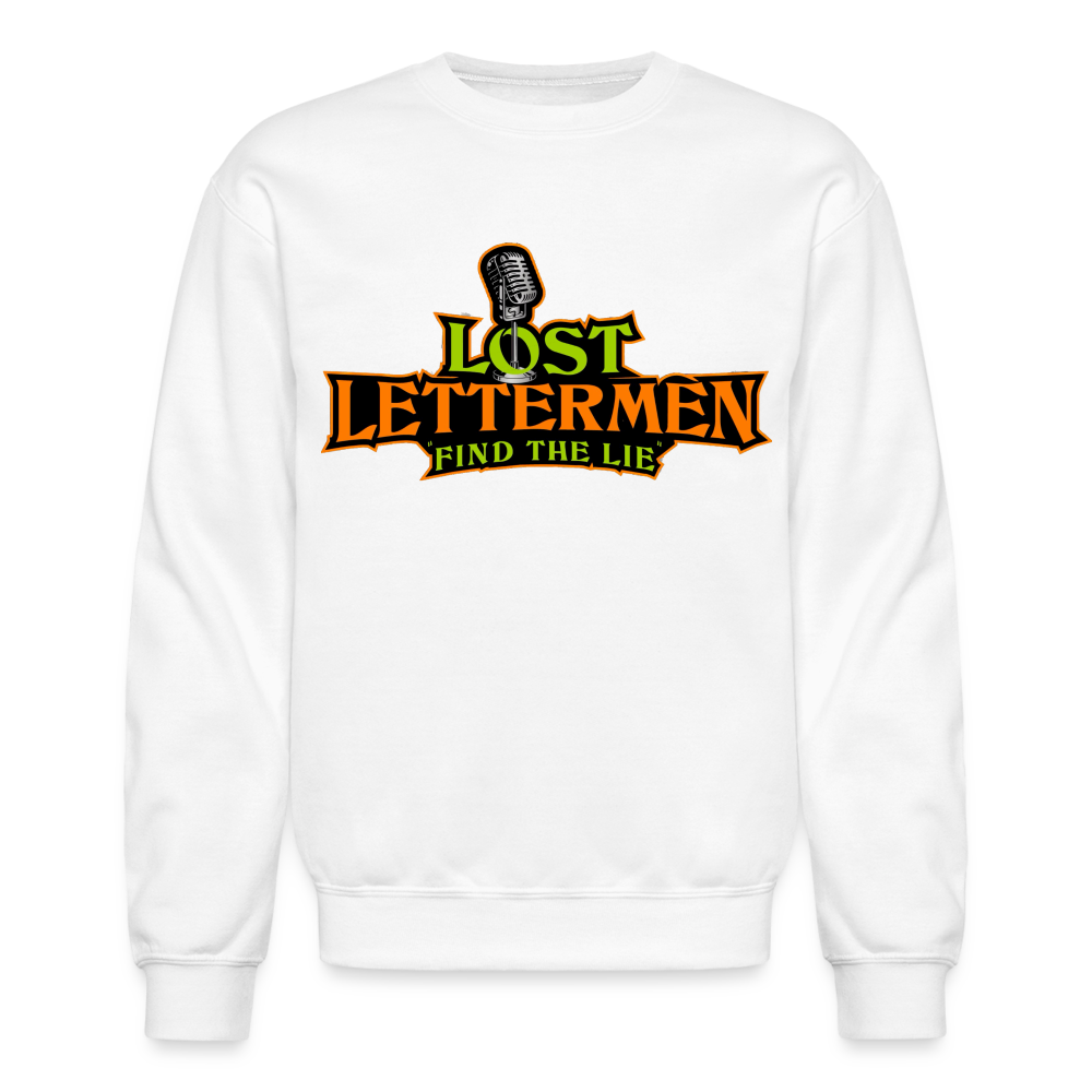 Lost Letterman Heavyweight Sweatshirt DTF - white