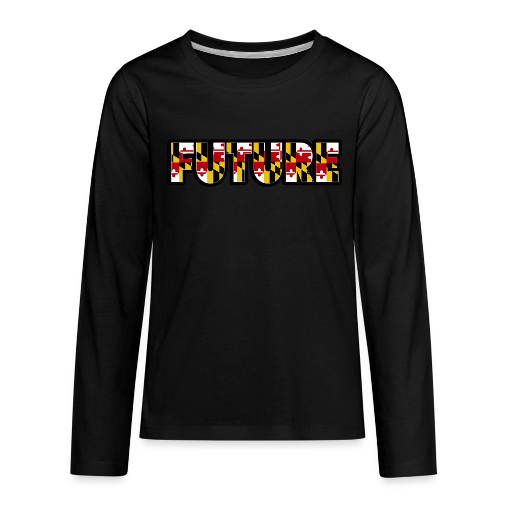 FUTURE Kids' Premium Long Sleeve T shirt DTF - black