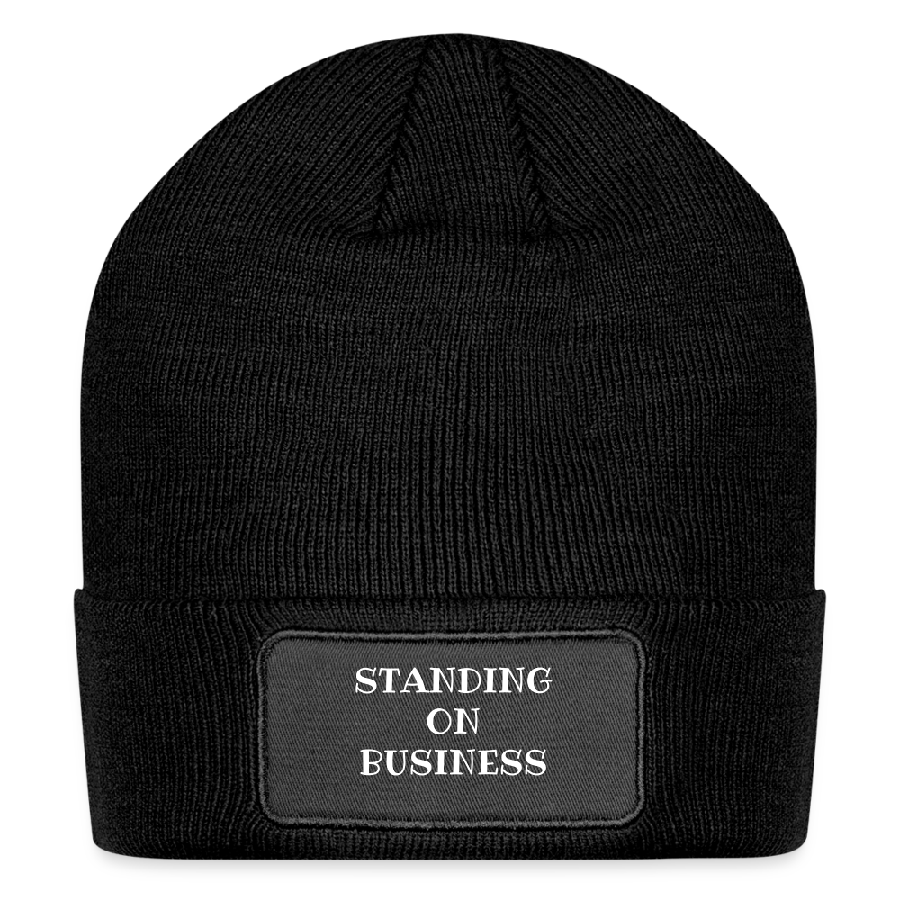 Standing on Business Patch Beanie DTF - black