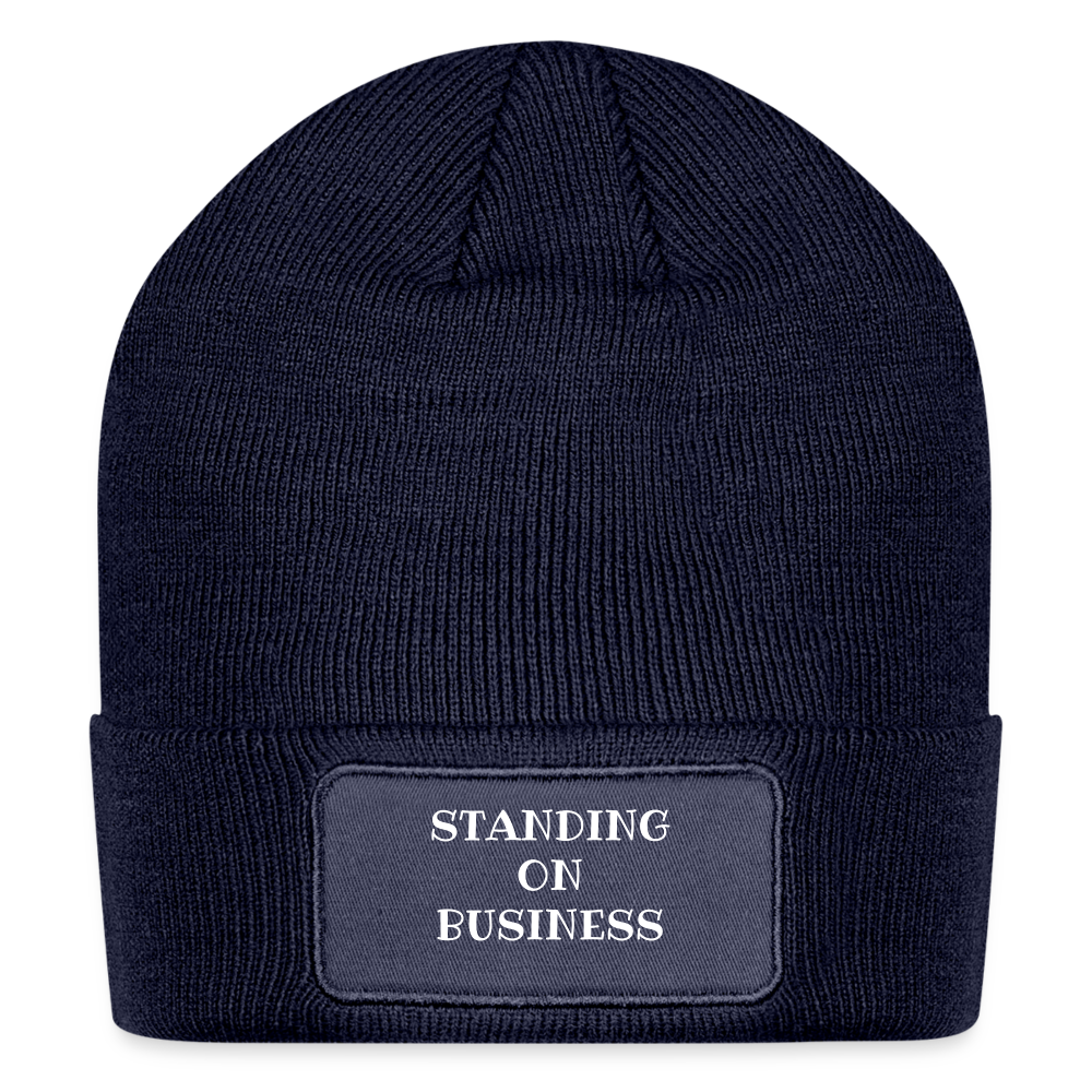 Standing on Business Patch Beanie DTF - navy