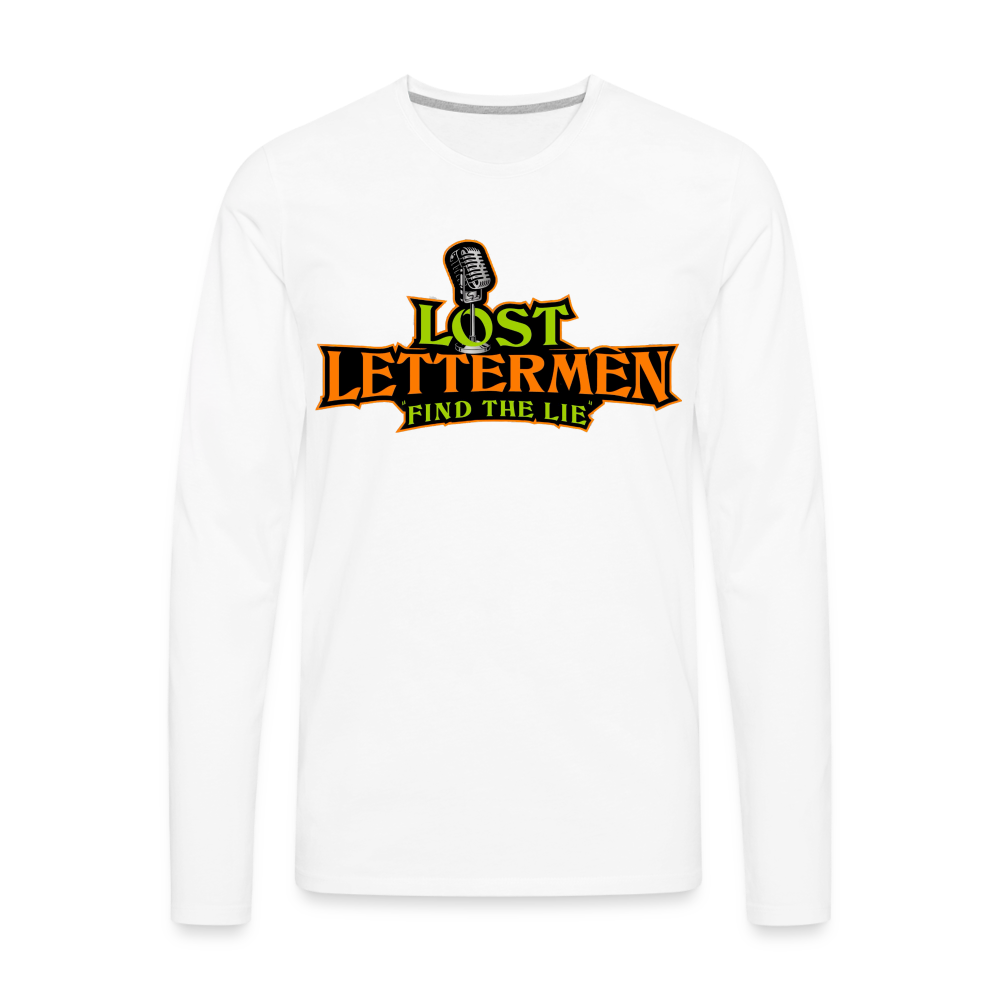 Lost Letterman DTF Men's Premium LS T-Shirt 2 - white