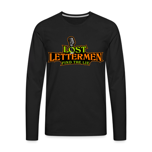 Lost Letterman DTF Men's Premium LS T-Shirt 2 - black