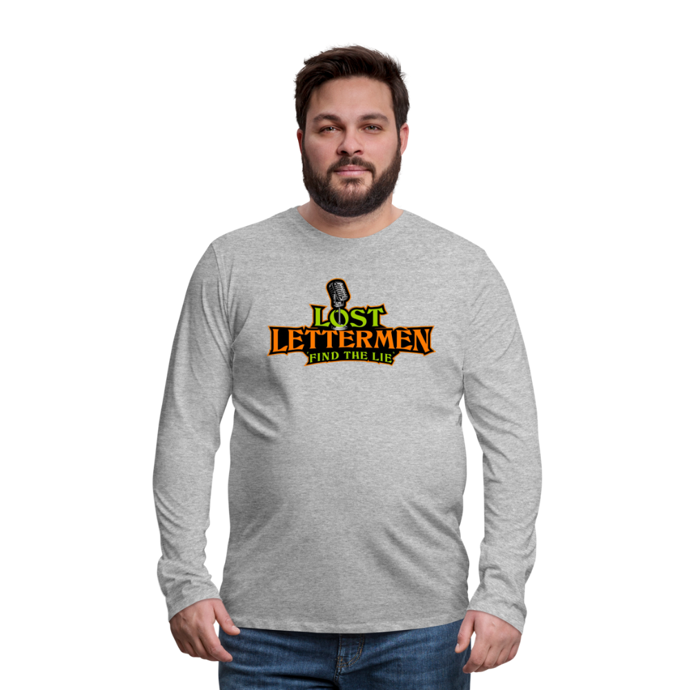 Lost Letterman DTF Men's Premium LS T-Shirt 2 - heather gray