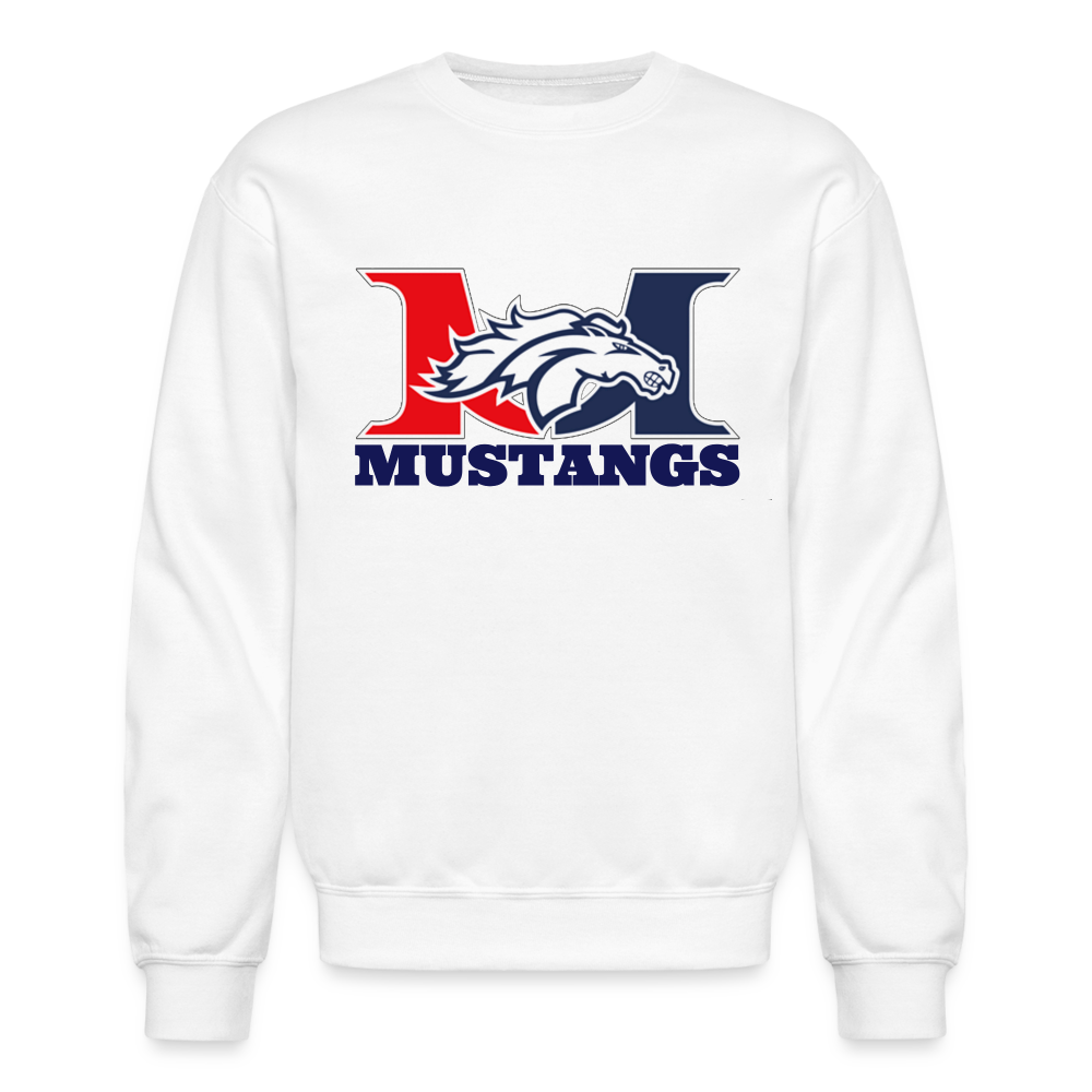 Marlboro Mustangs Crewneck  Heavyweight Sweatshirt DTF2 - white