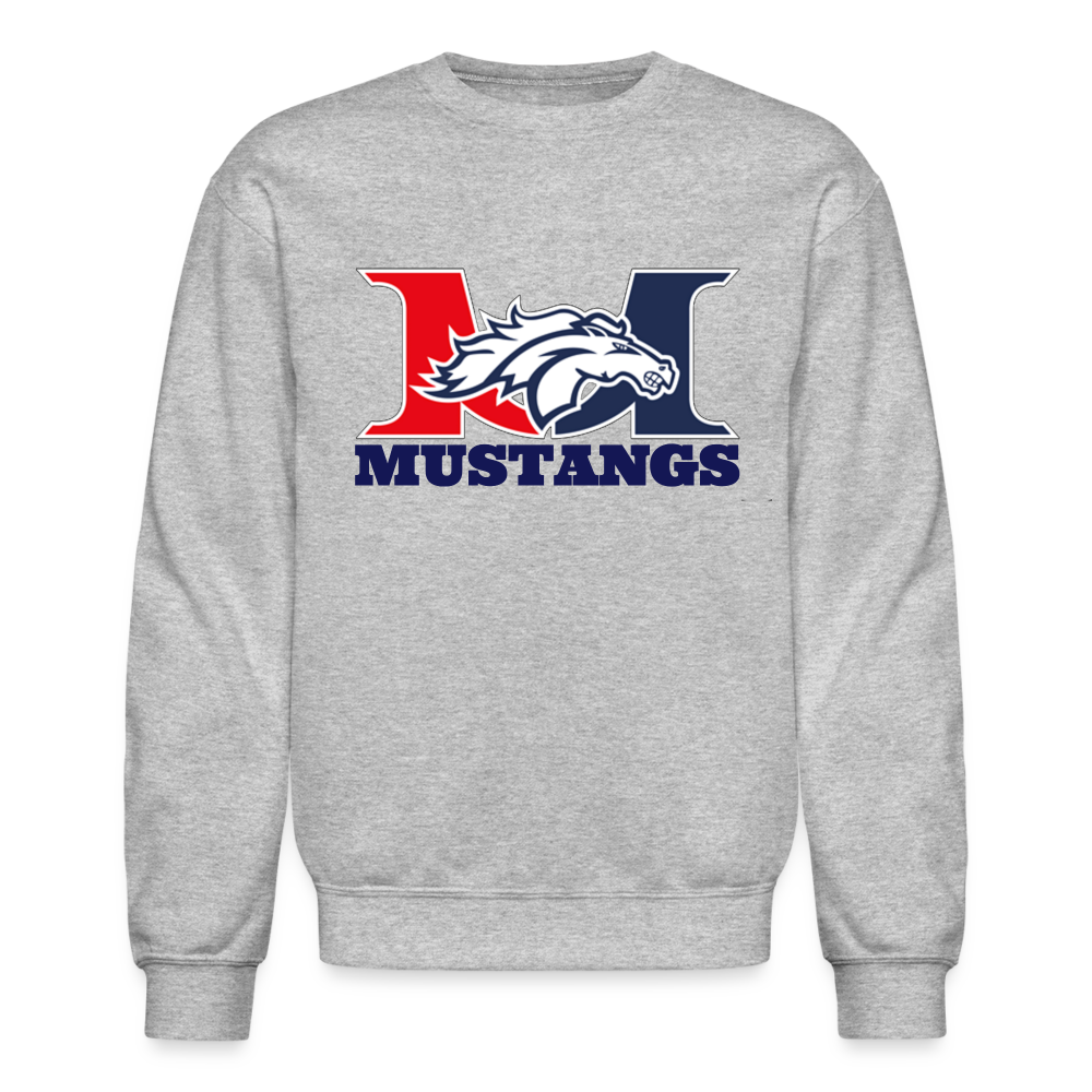 Marlboro Mustangs Crewneck  Heavyweight Sweatshirt DTF2 - heather gray