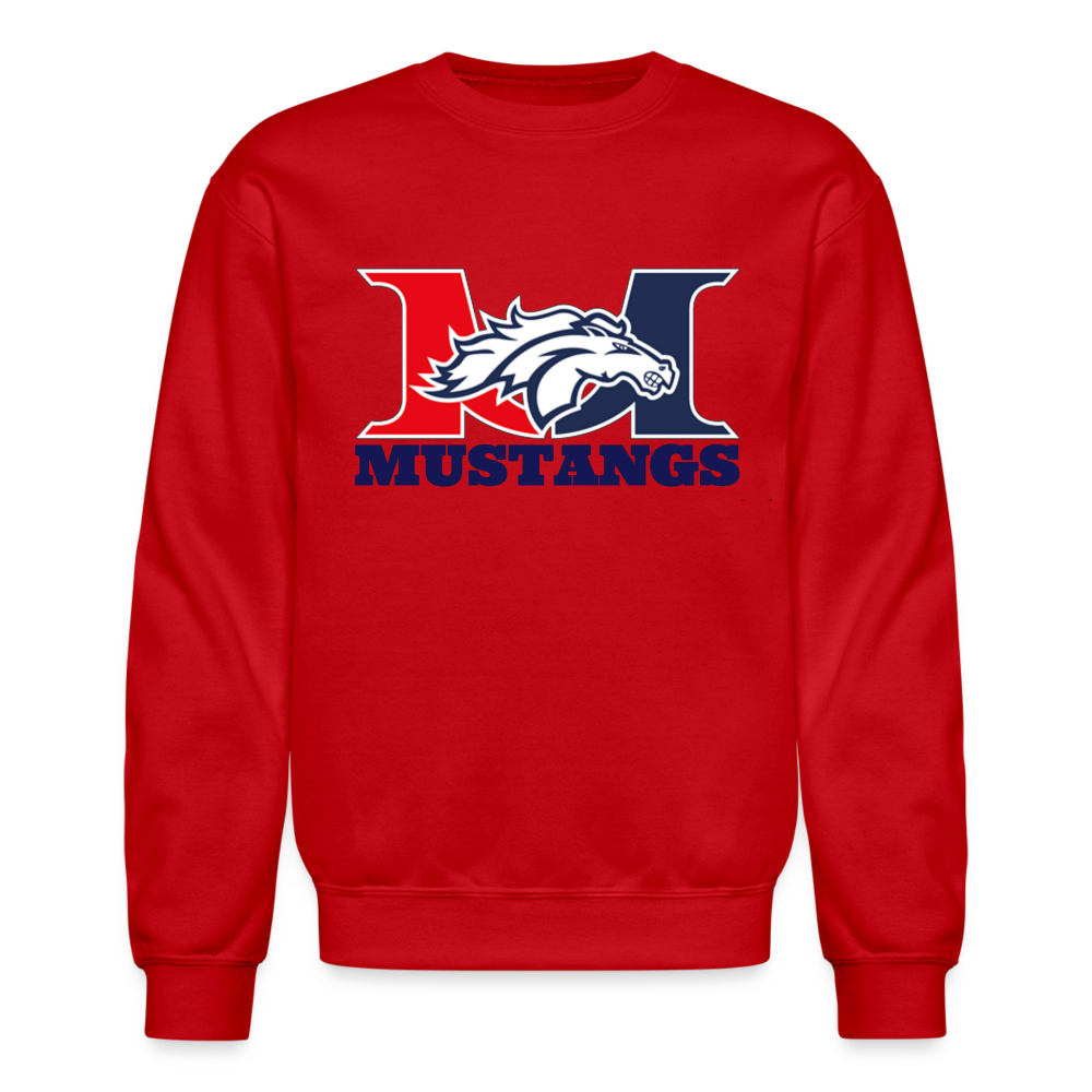 Marlboro Mustangs Crewneck  Heavyweight Sweatshirt DTF2 - red
